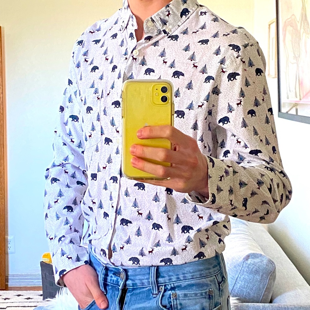 Express Button Down - Christmas